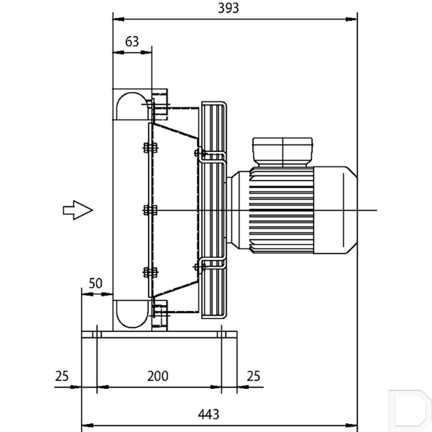 Oliekoeler 1" 120l/min 38-50°C 400V