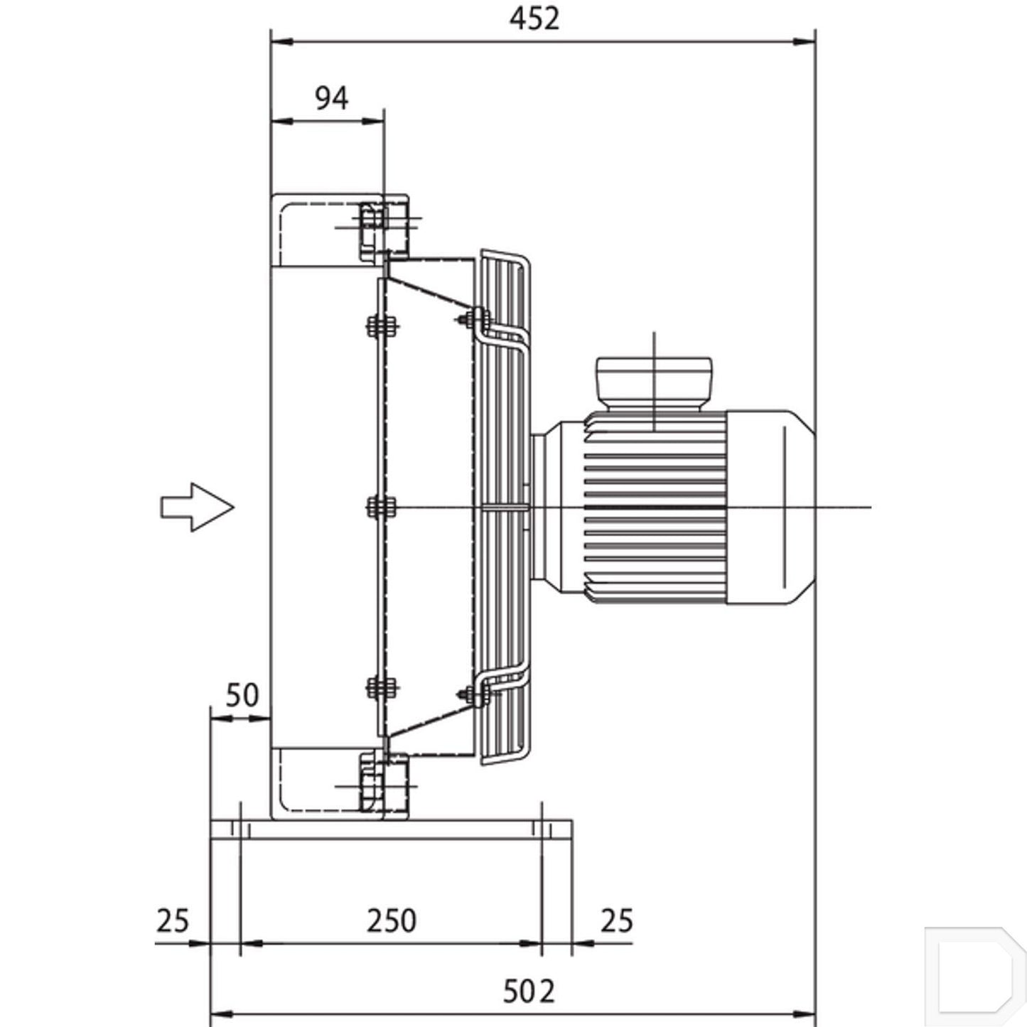 Oliekoeler 1.1/4" 140l/min 38-50°C 400V