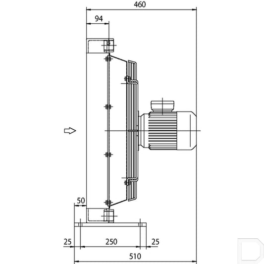 Oliekoeler 1.1/4" 180l/min 38-50°C 400V